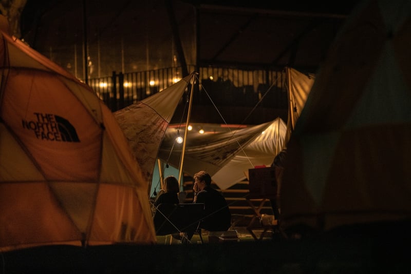 Campsite in the wilderness